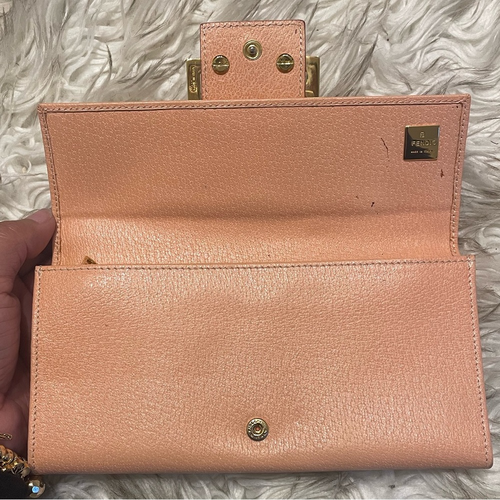 Fendi Pink Leather Long Continental wallet - Picture 6 of 13